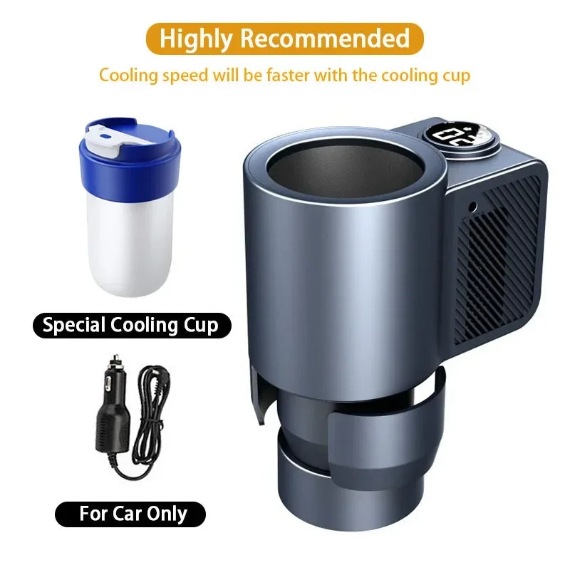 Smart 2 in 1 Car Heating Cooling Cup for Coffee Miik Drinks Electric Beverage Warmer Cooler Holder Travel Mini Car Refrigerator
