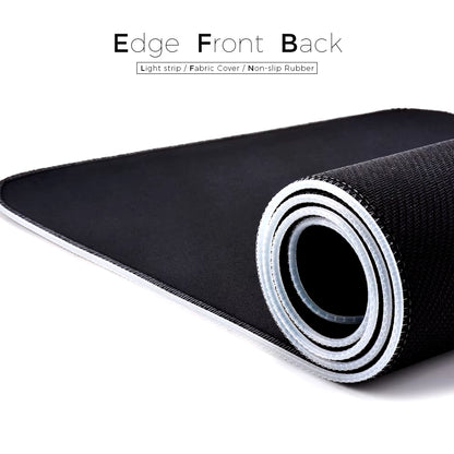 LED Light Mousepad RGB Keyboard Cover Desk-Mat Colorful Surface Mouse Pad Waterproof Multi-Size World Computer Gamer CS Dota